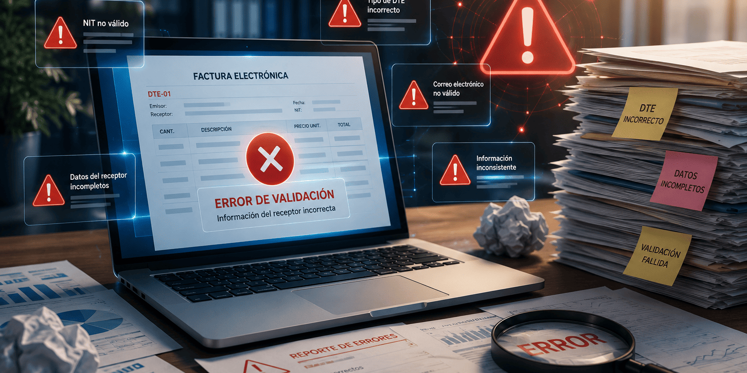 Errores comunes implementar facturación electrónica El Salvador